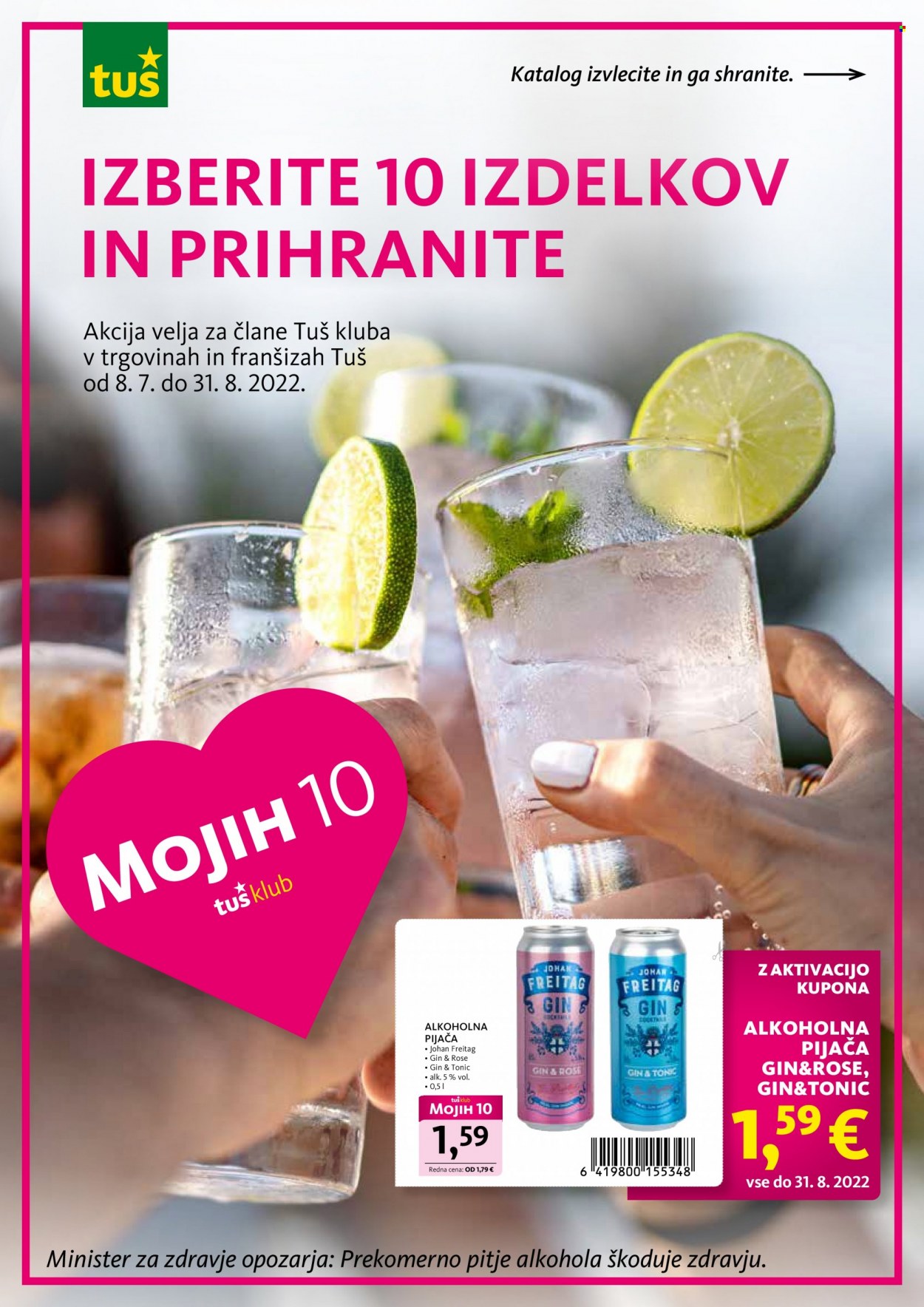 Tuš katalog - 8.7.2022 - 31.8.2022. Stran 1