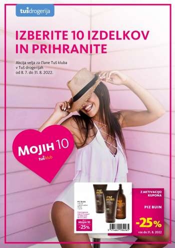 Tuš Drogeria katalog - 08.07.2022 - 31.08.2022.