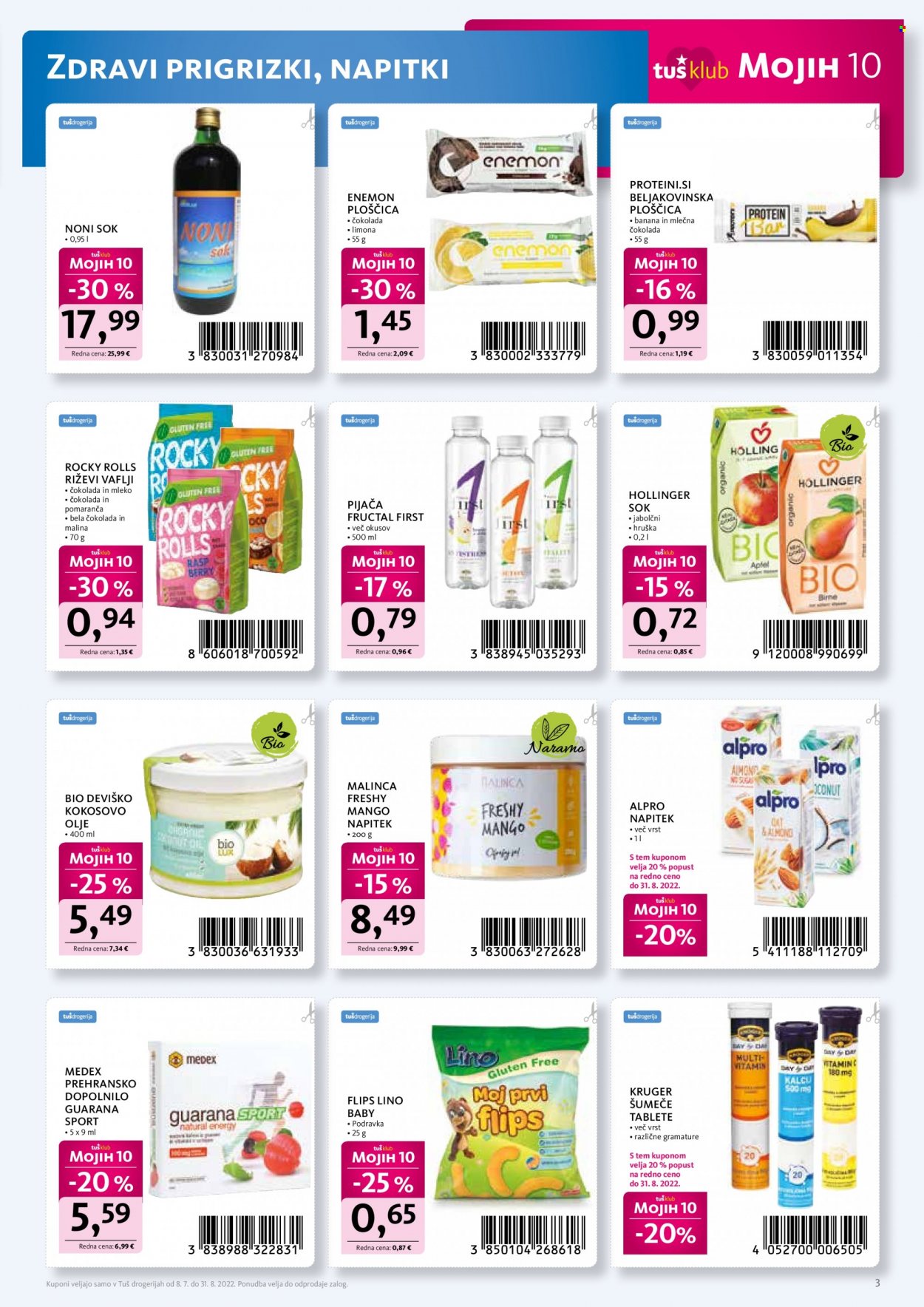 Tuš Drogeria katalog - 8.7.2022 - 31.8.2022. Stran 3