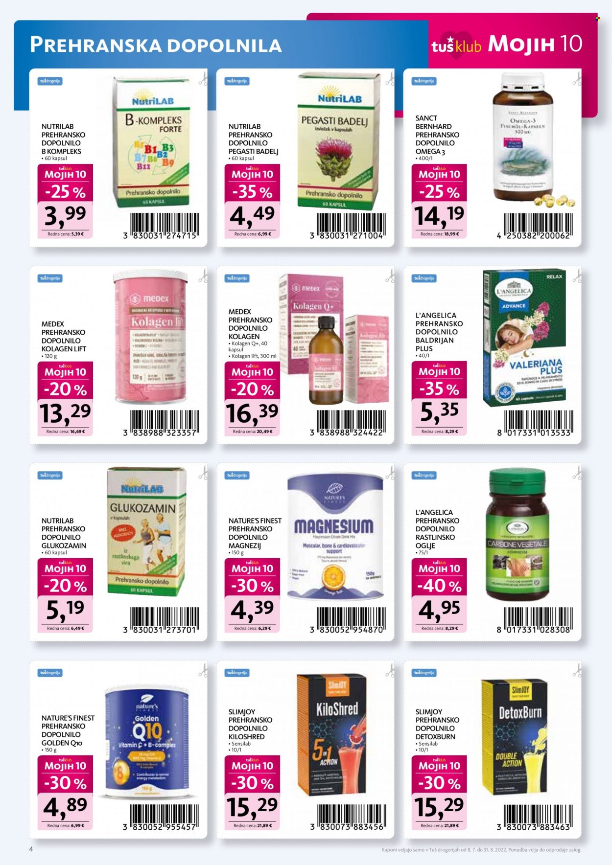 Tuš Drogeria katalog - 8.7.2022 - 31.8.2022. Stran 4