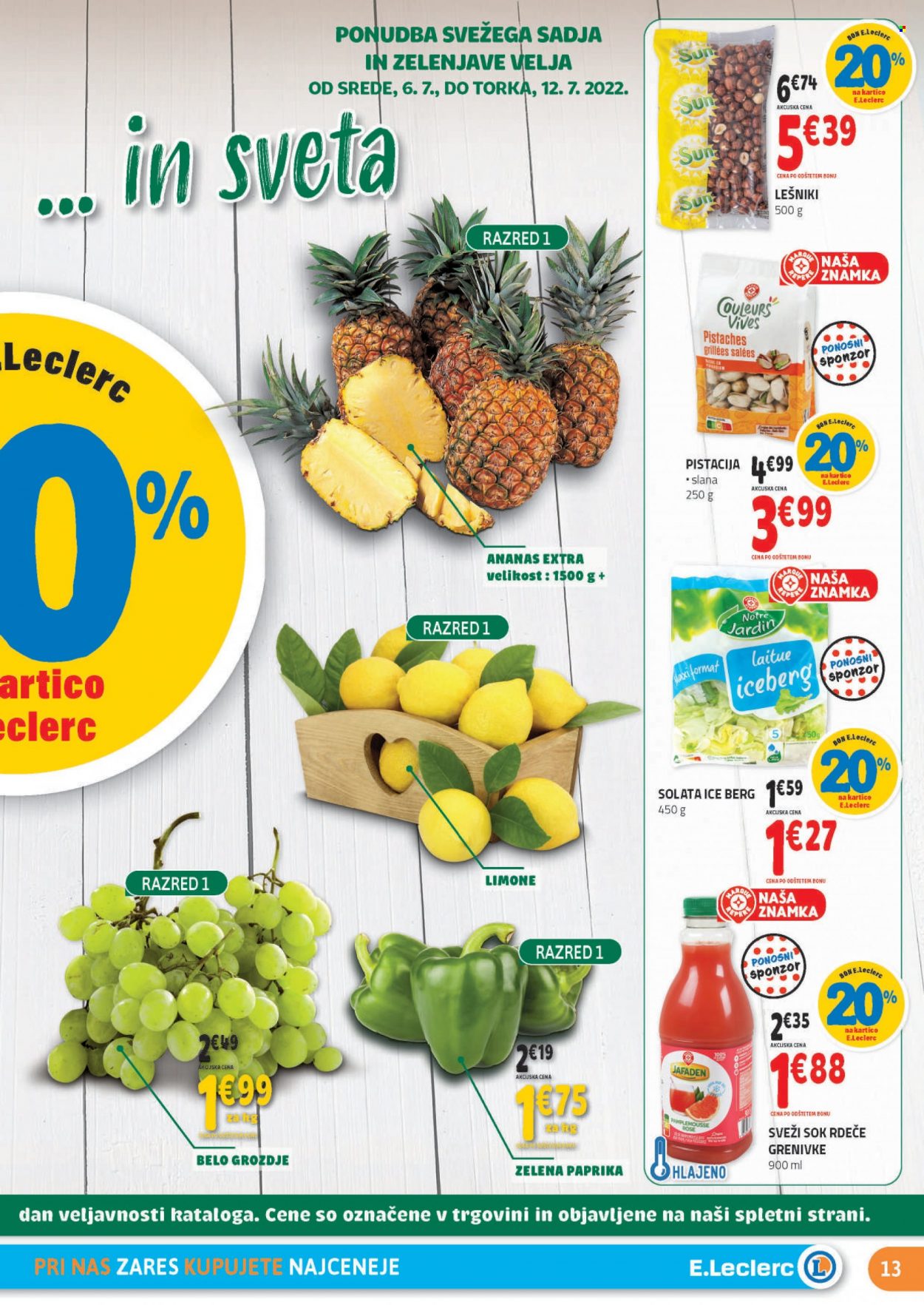 E.Leclerc katalog - 6.7.2022 - 16.7.2022. Stran 13