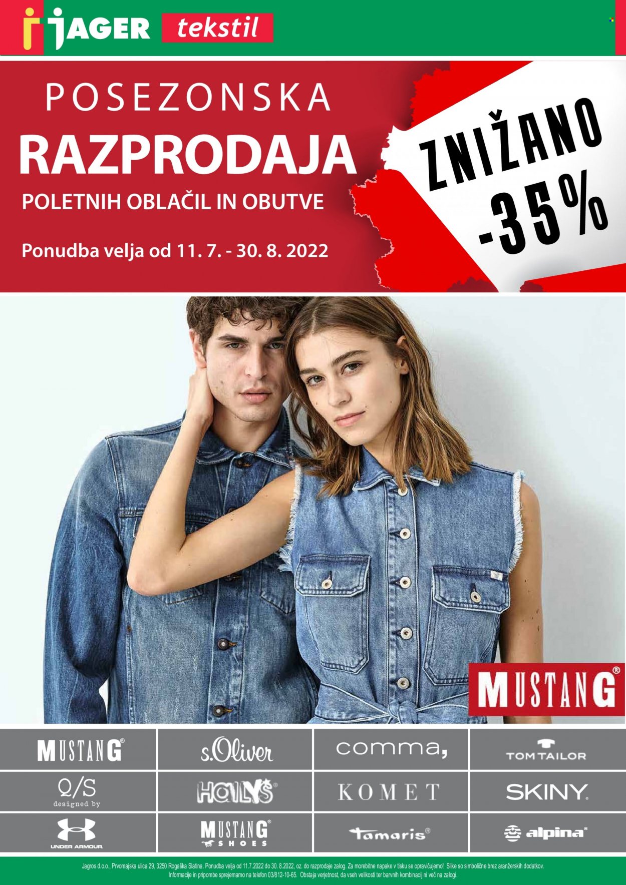 JAGER katalog - 11.7.2022 - 30.8.2022. Stran 1