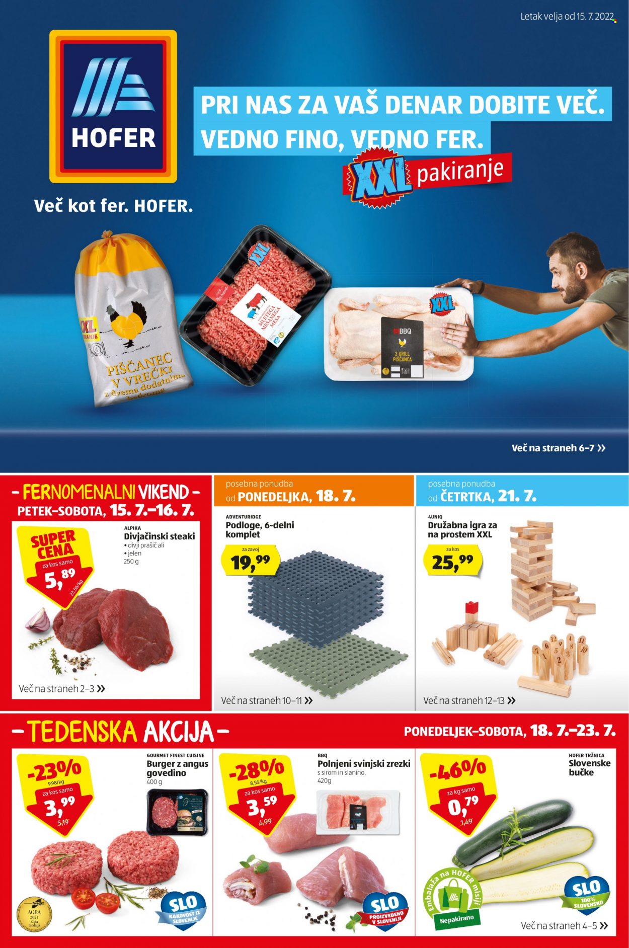 Hofer katalog - 15.7.2022 - 23.7.2022. Stran 1