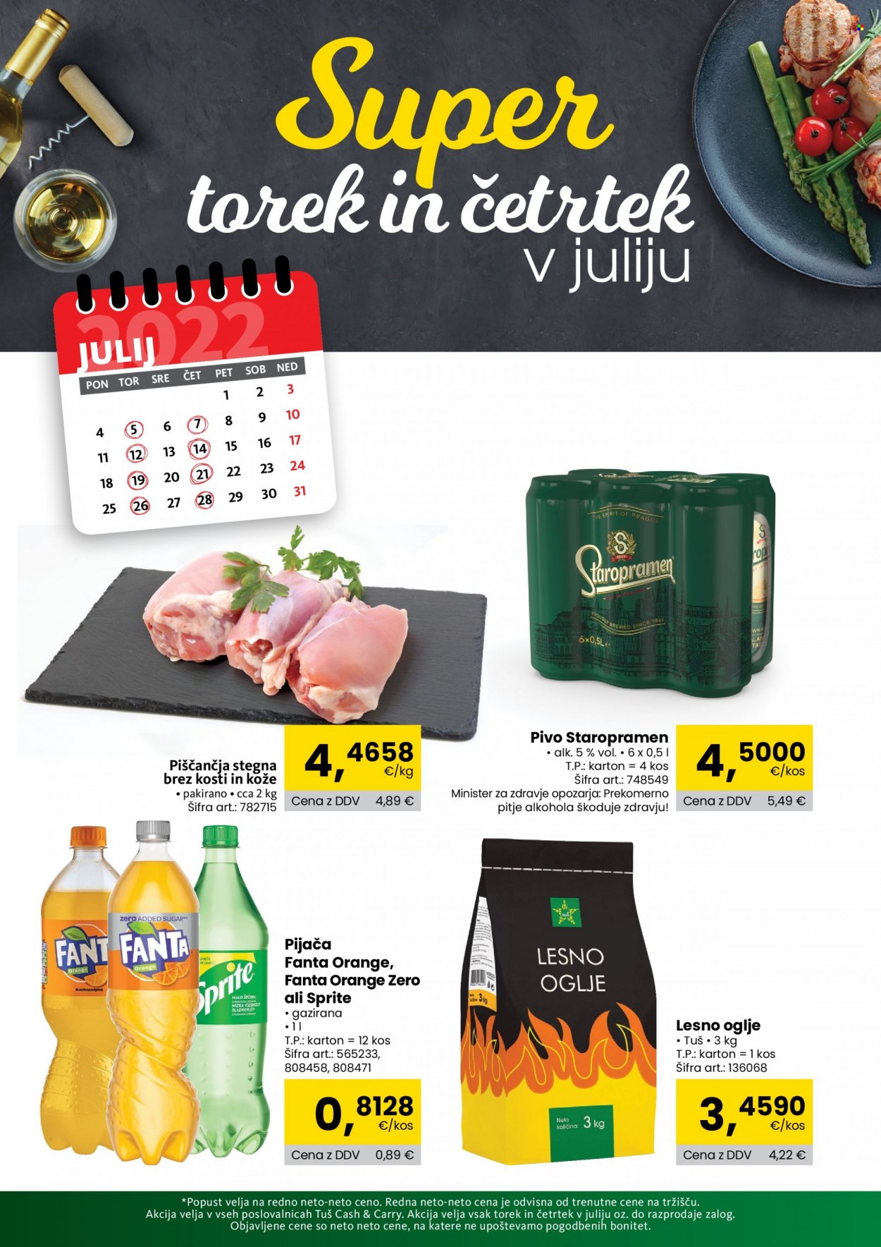 Tuš Cash & Carry katalog - 5.7.2022 - 28.7.2022. Stran 1