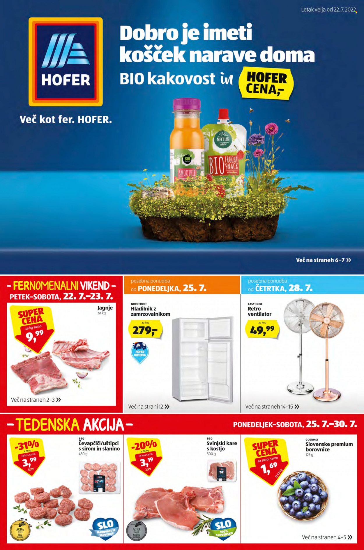 Hofer katalog - 22.7.2022 - 30.7.2022. Stran 1