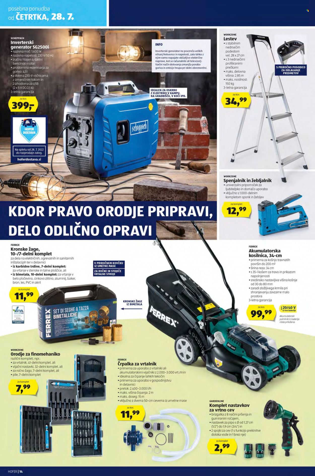 Hofer katalog - 22.7.2022 - 30.7.2022. Stran 14