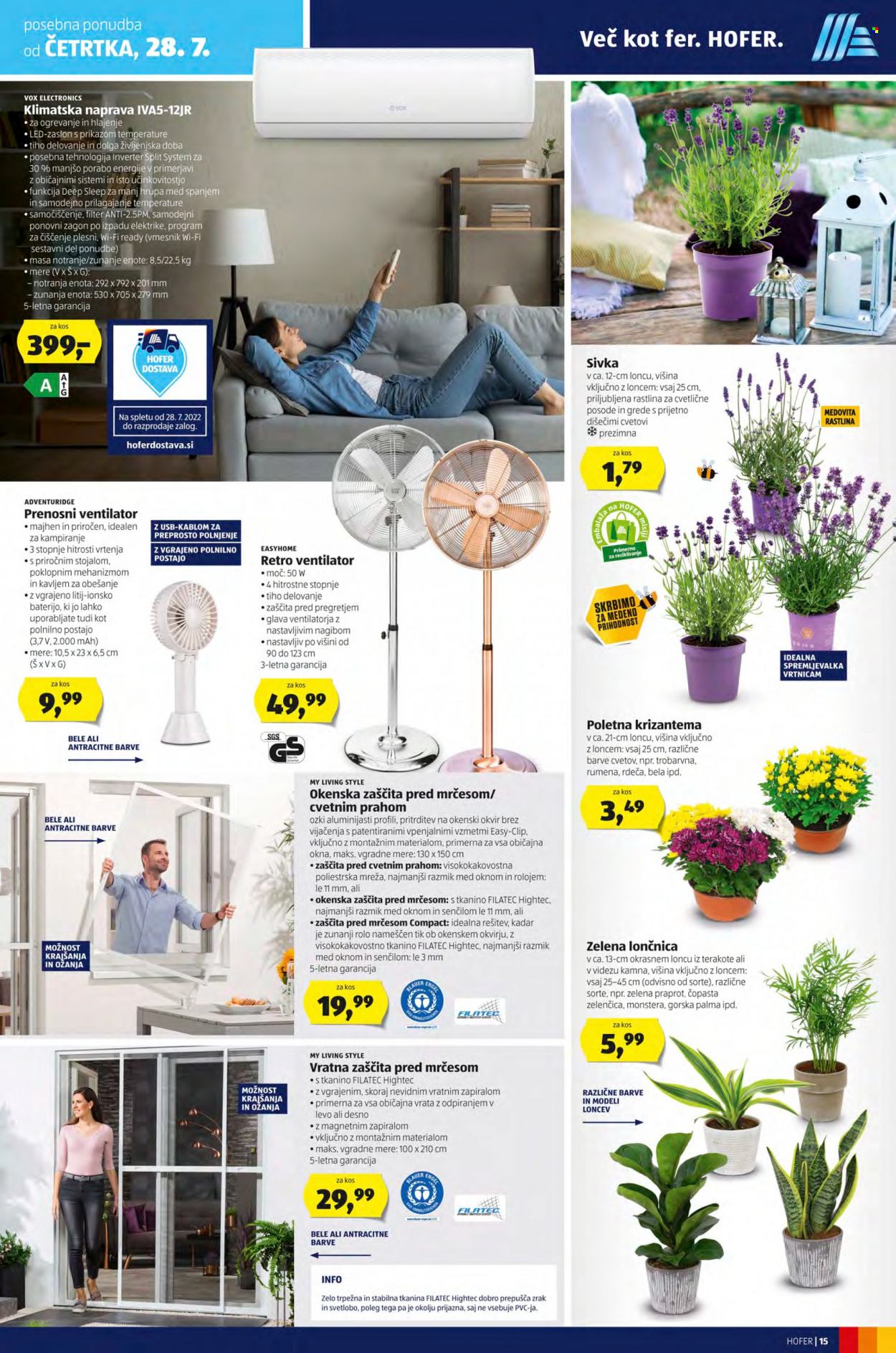 Hofer katalog - 22.7.2022 - 30.7.2022. Stran 15