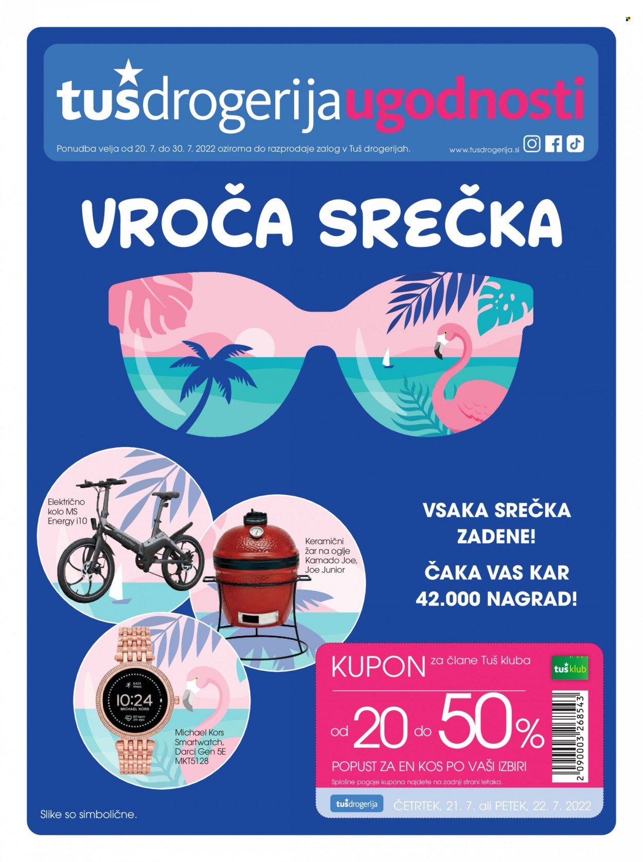 Tuš Drogeria katalog - 20.7.2022 - 30.7.2022. Stran 1