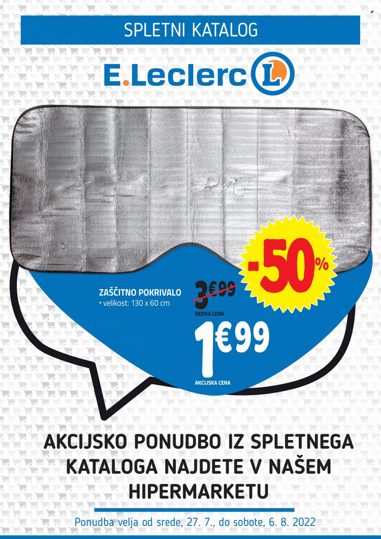 E.Leclerc katalog - 27.7.2022 - 6.8.2022. Stran 1