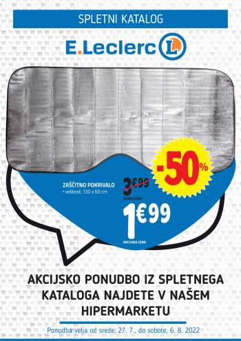 E.Leclerc katalog - 27.07.2022 - 06.08.2022.