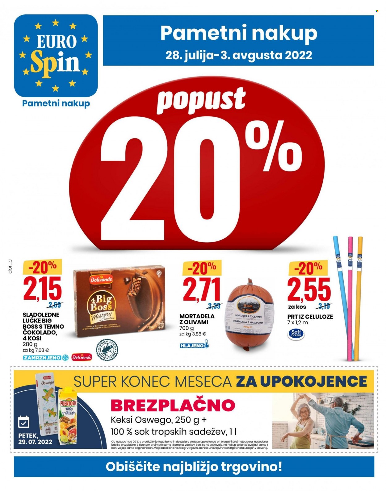 EuroSpin katalog - 28.7.2022 - 3.8.2022. Stran 1