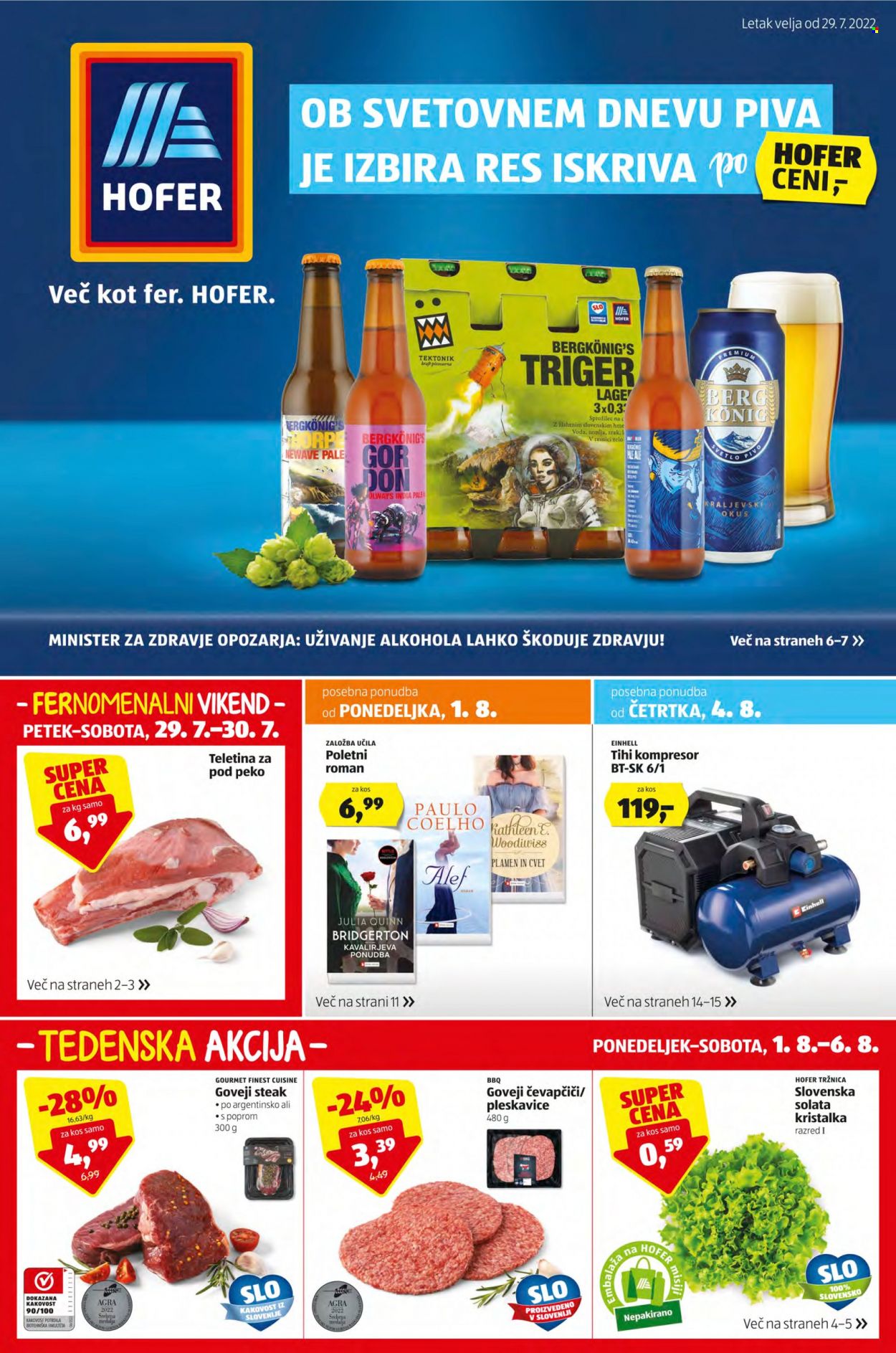 Hofer katalog - 29.7.2022 - 6.8.2022. Stran 1