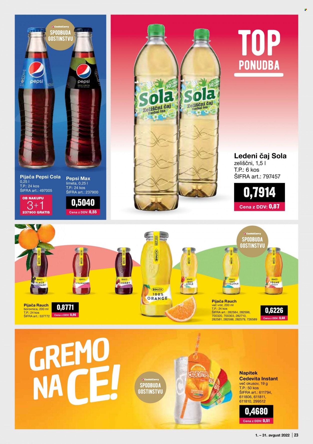 Mercator Cash & Carry katalog - 1.8.2022 - 31.8.2022. Stran 23