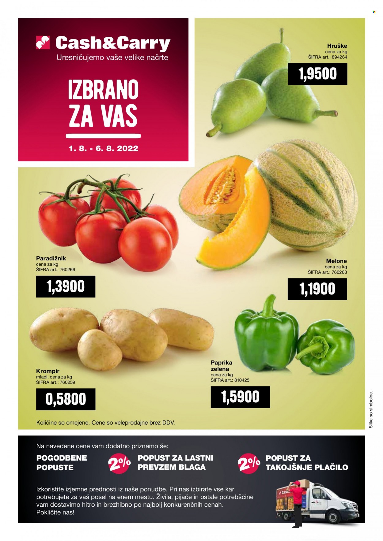 Mercator Cash & Carry katalog - 1.8.2022 - 6.8.2022. Stran 1