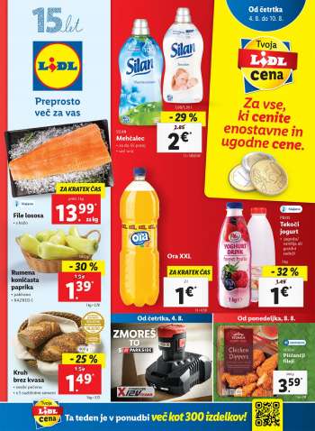 Lidl katalog - 04.08.2022 - 14.08.2022.