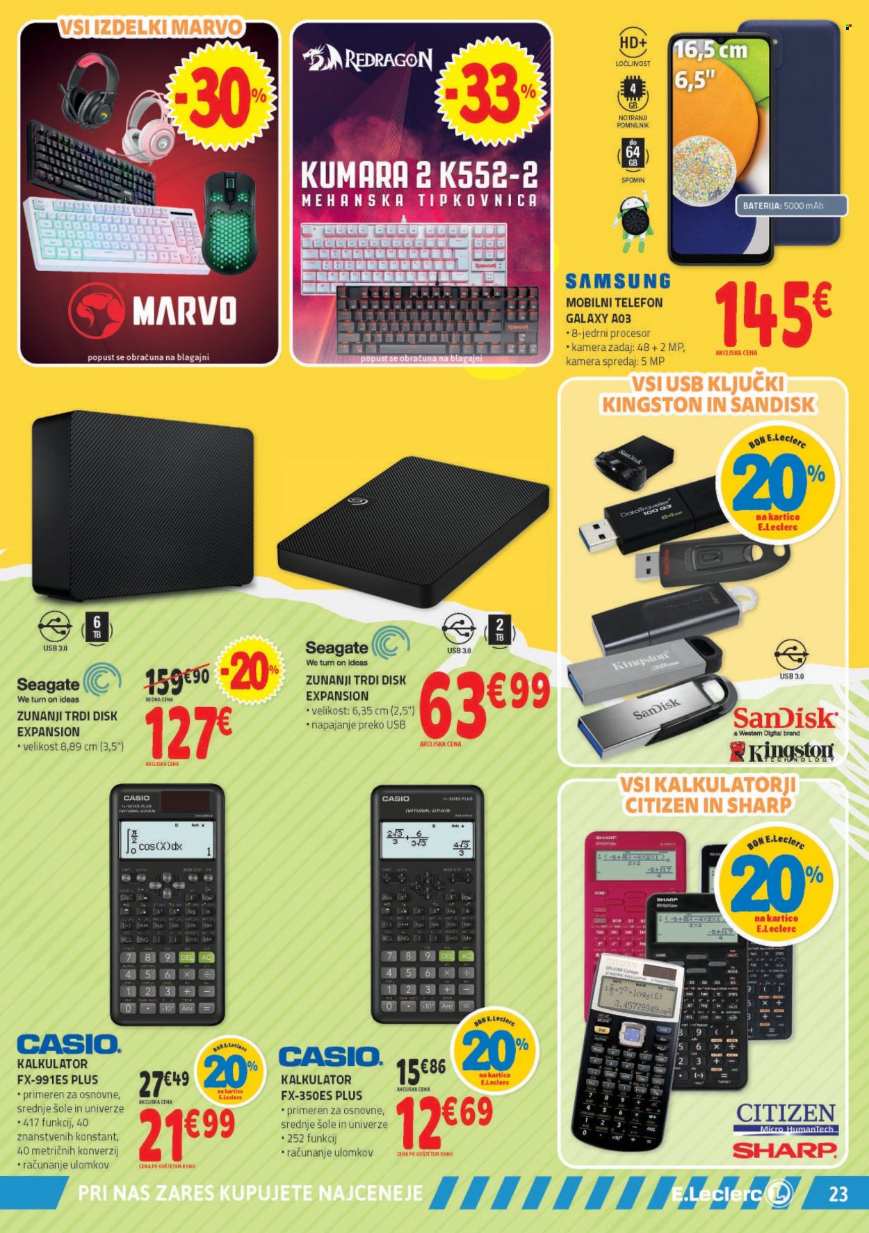 E.Leclerc katalog - 3.8.2022 - 31.8.2022. Stran 23
