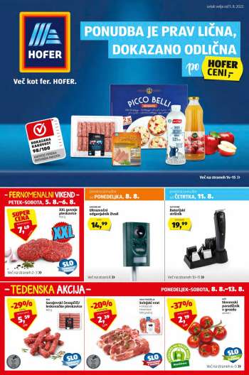 Hofer katalog - 05.08.2022 - 13.08.2022.
