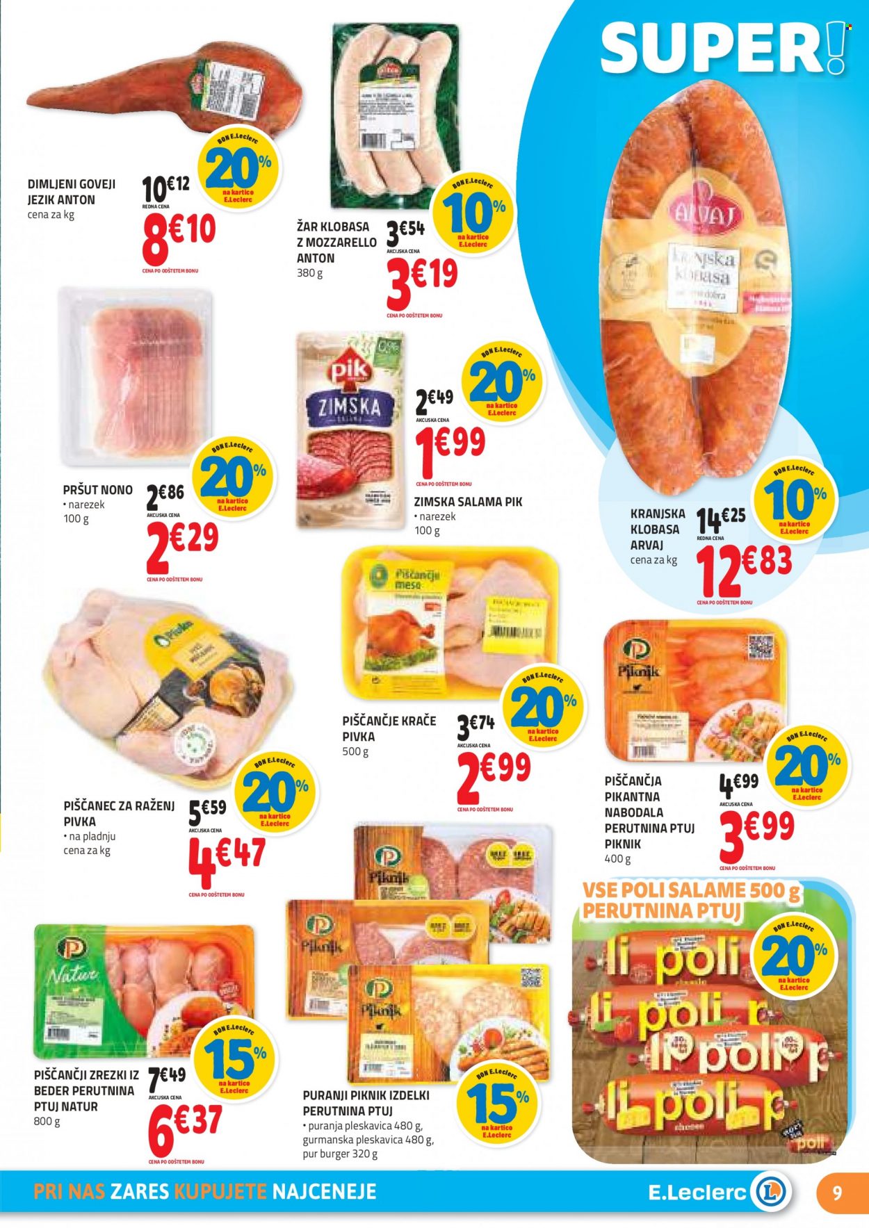E.Leclerc katalog - 10.8.2022 - 20.8.2022. Stran 9