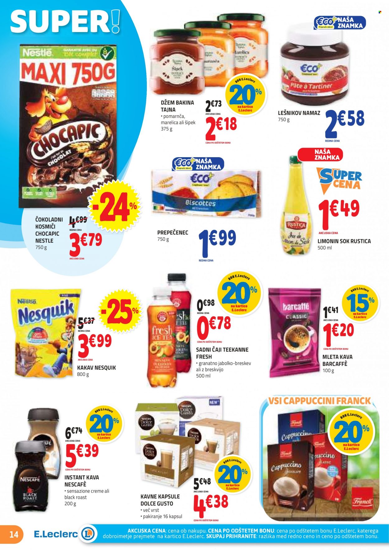 E.Leclerc katalog - 10.8.2022 - 20.8.2022. Stran 14