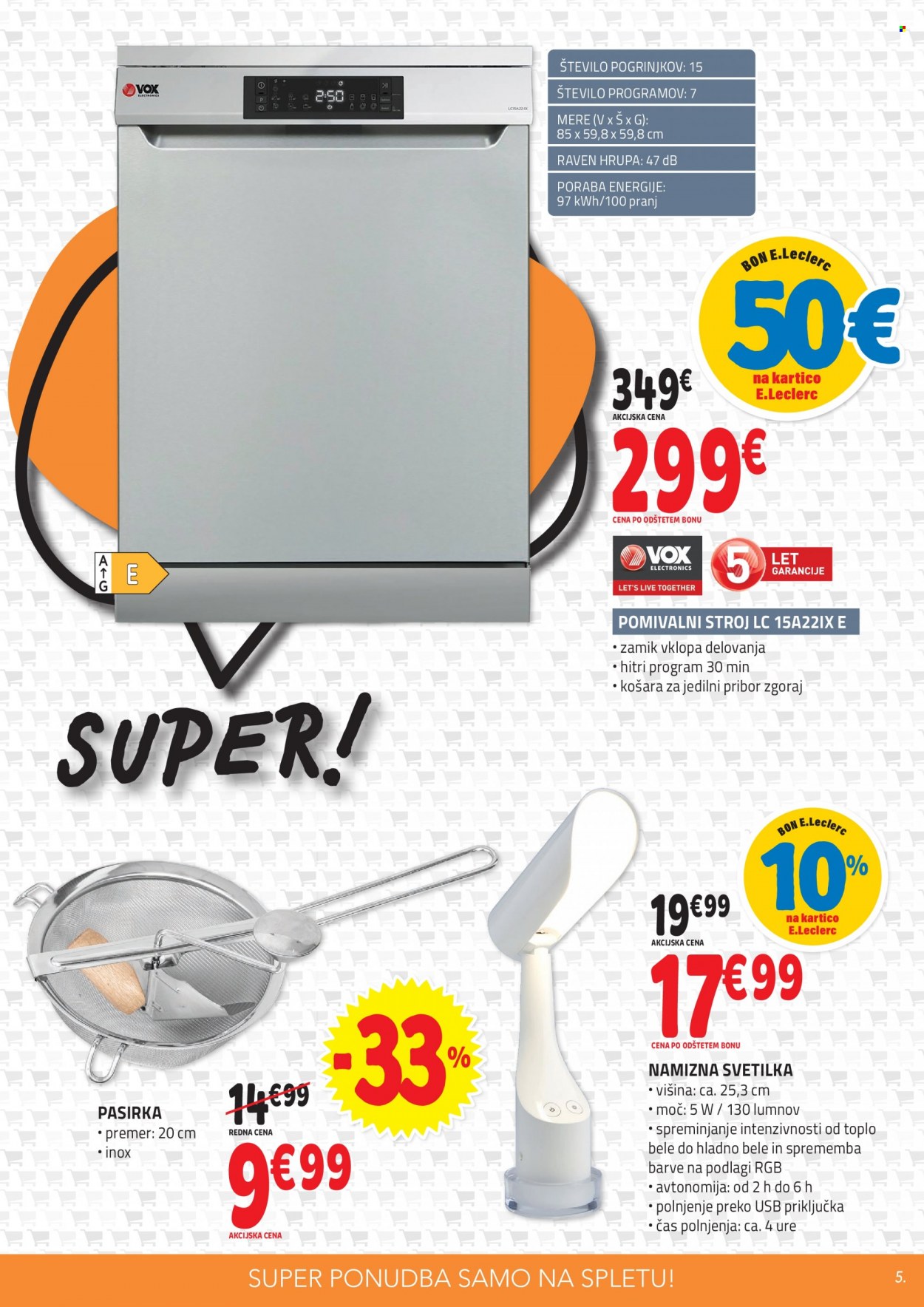 E.Leclerc katalog - 10.8.2022 - 20.8.2022. Stran 5