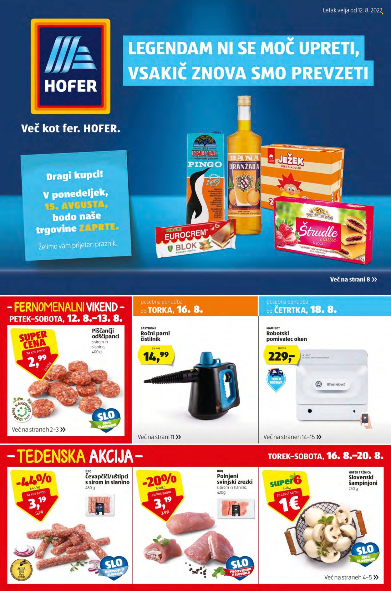 Hofer katalog - 12.8.2022 - 20.8.2022. Stran 1