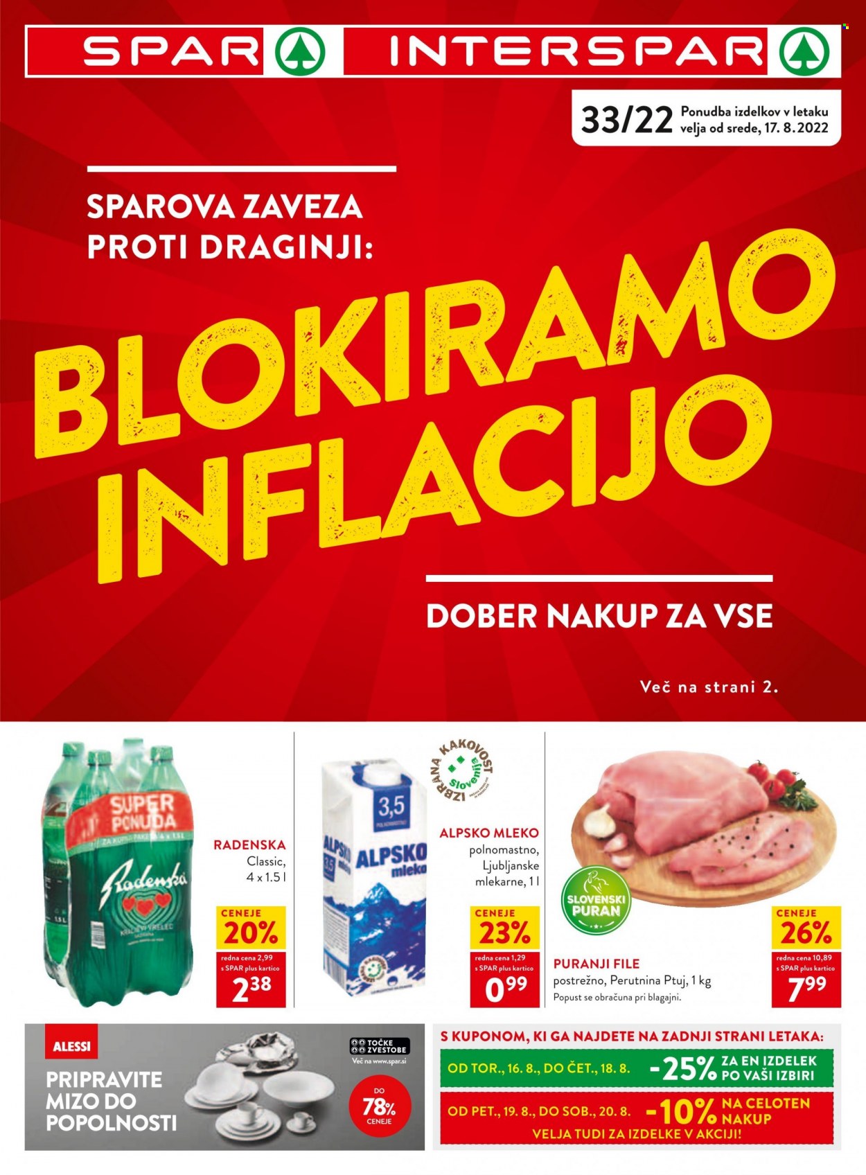 SPAR katalog - 17.8.2022 - 30.8.2022. Stran 1