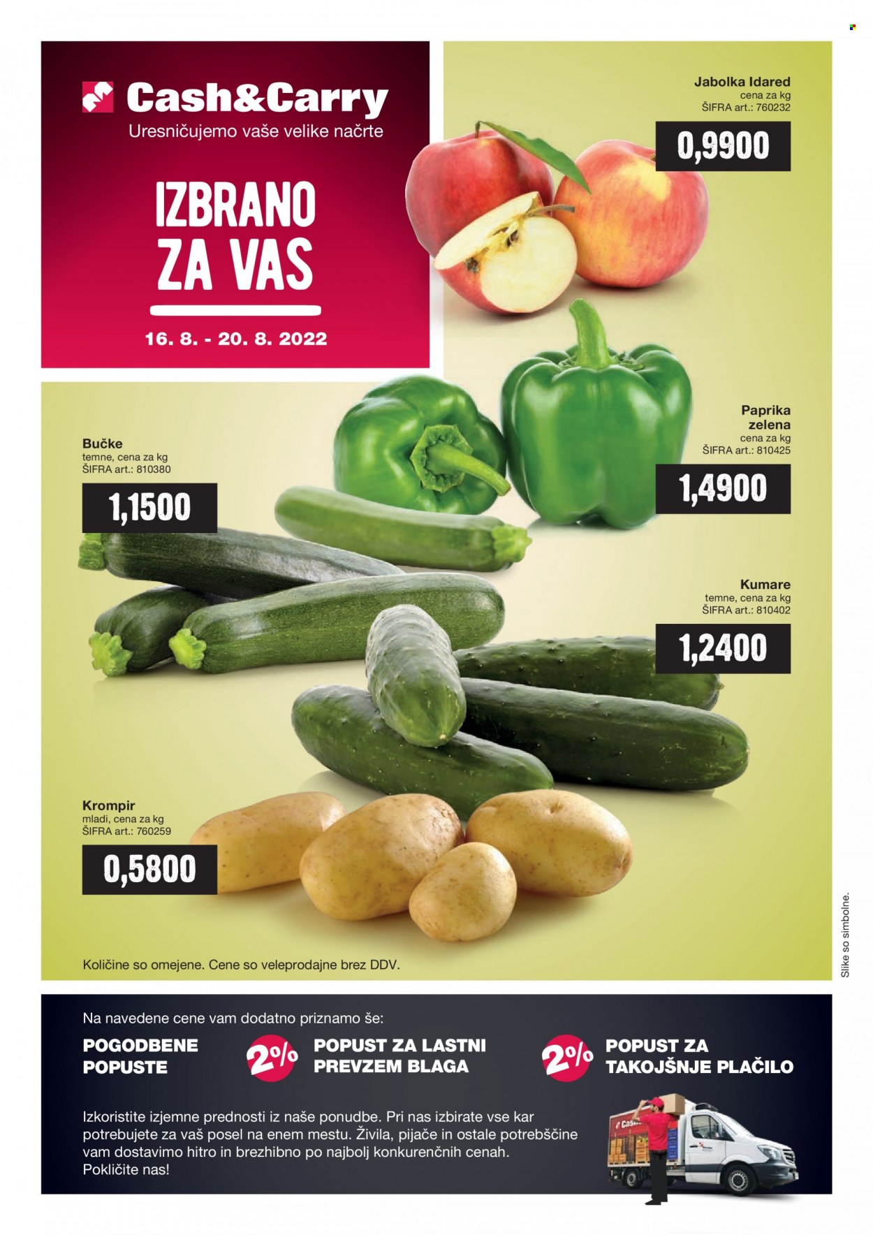 Mercator Cash & Carry katalog - 16.8.2022 - 20.8.2022. Stran 1