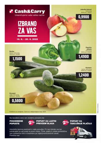 Mercator Cash & Carry katalog - 16.08.2022 - 20.08.2022.