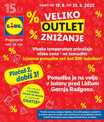 Lidl katalog - 18.08.2022 - 25.08.2022.