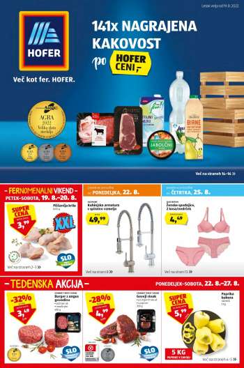 Hofer katalog - 19.08.2022 - 27.08.2022.