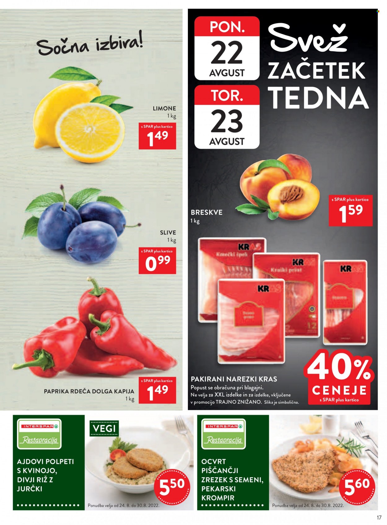 SPAR katalog - 24.8.2022 - 6.9.2022. Stran 17