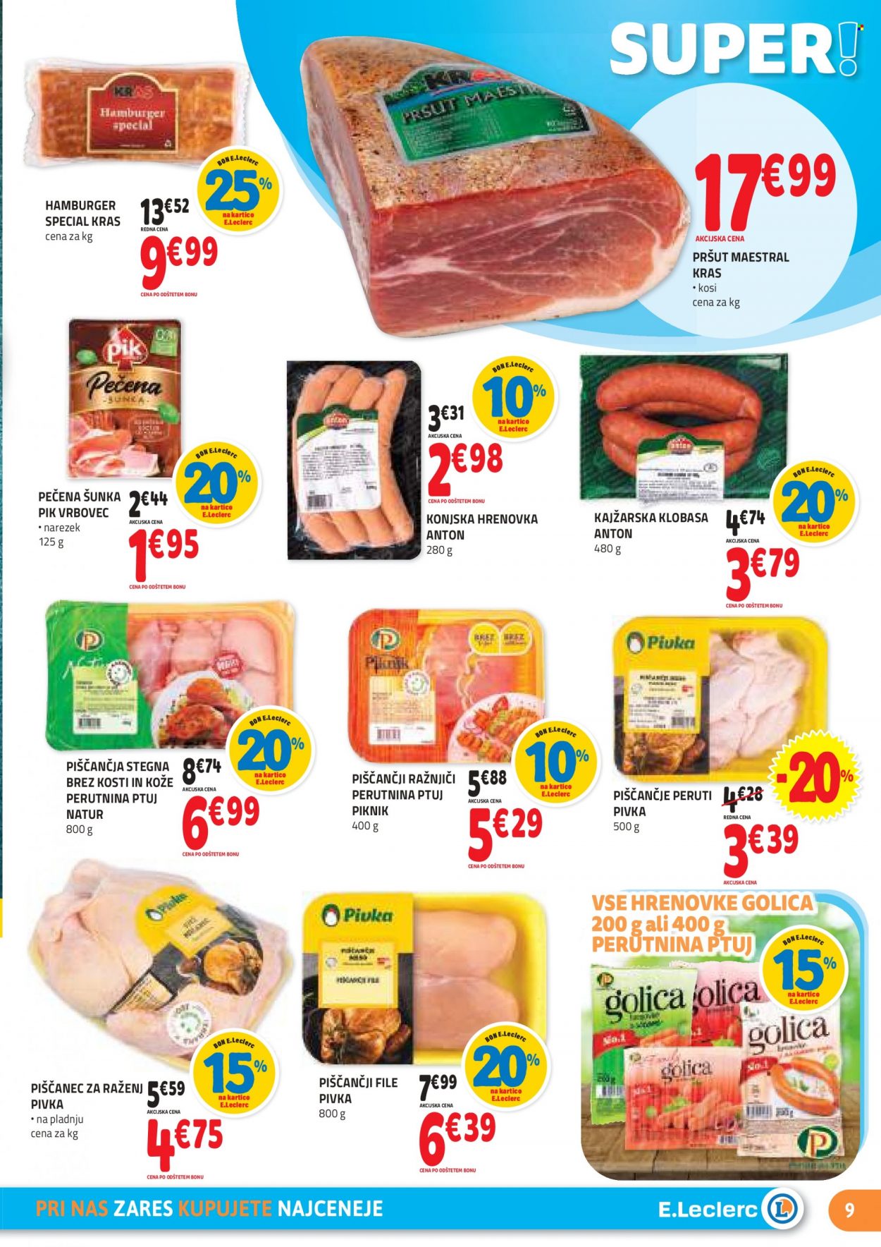 E.Leclerc katalog - 24.8.2022 - 3.9.2022. Stran 9