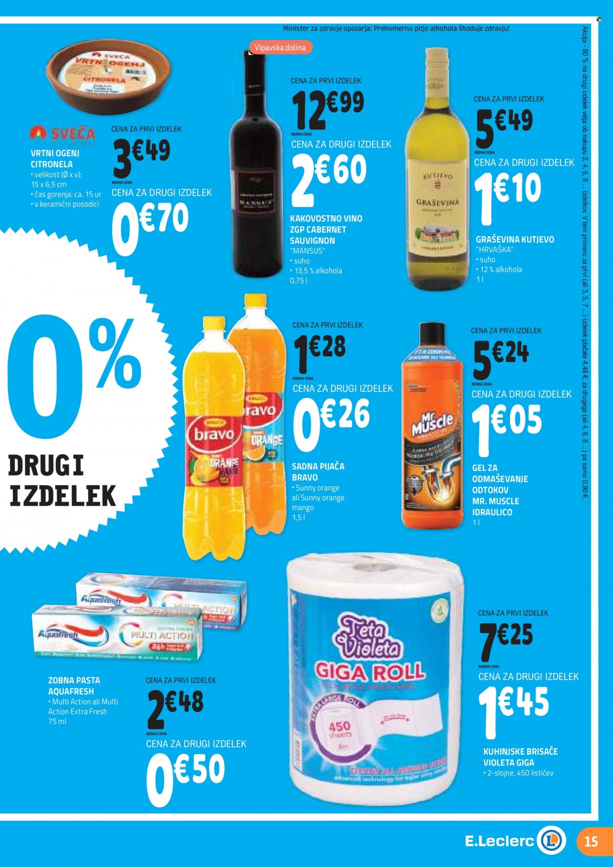 E.Leclerc katalog - 24.8.2022 - 3.9.2022. Stran 15