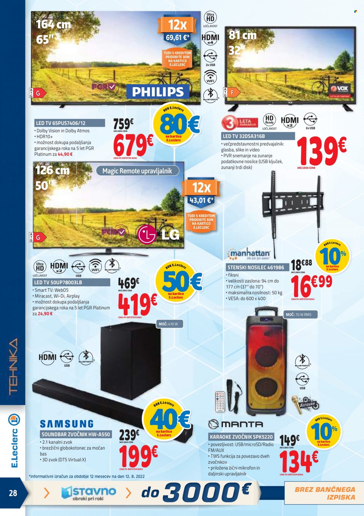 E.Leclerc katalog - 24.8.2022 - 3.9.2022. Stran 28