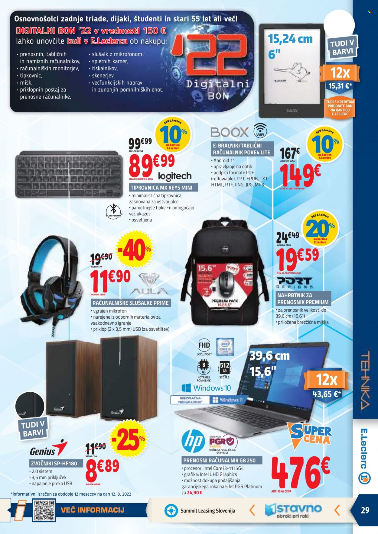 E.Leclerc katalog - 24.8.2022 - 3.9.2022. Stran 29