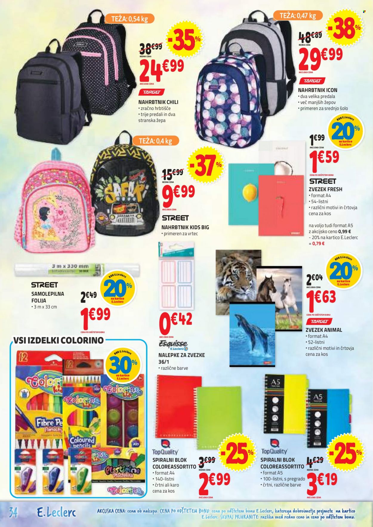 E.Leclerc katalog - 24.8.2022 - 3.9.2022. Stran 34