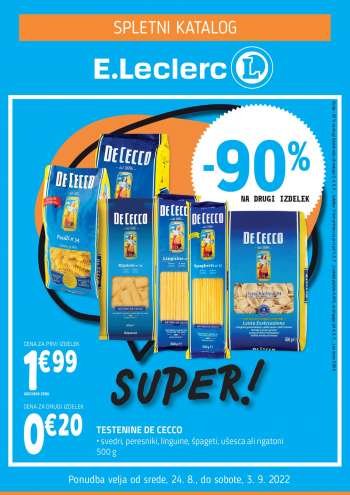 E.Leclerc katalog - 24.08.2022 - 03.09.2022.