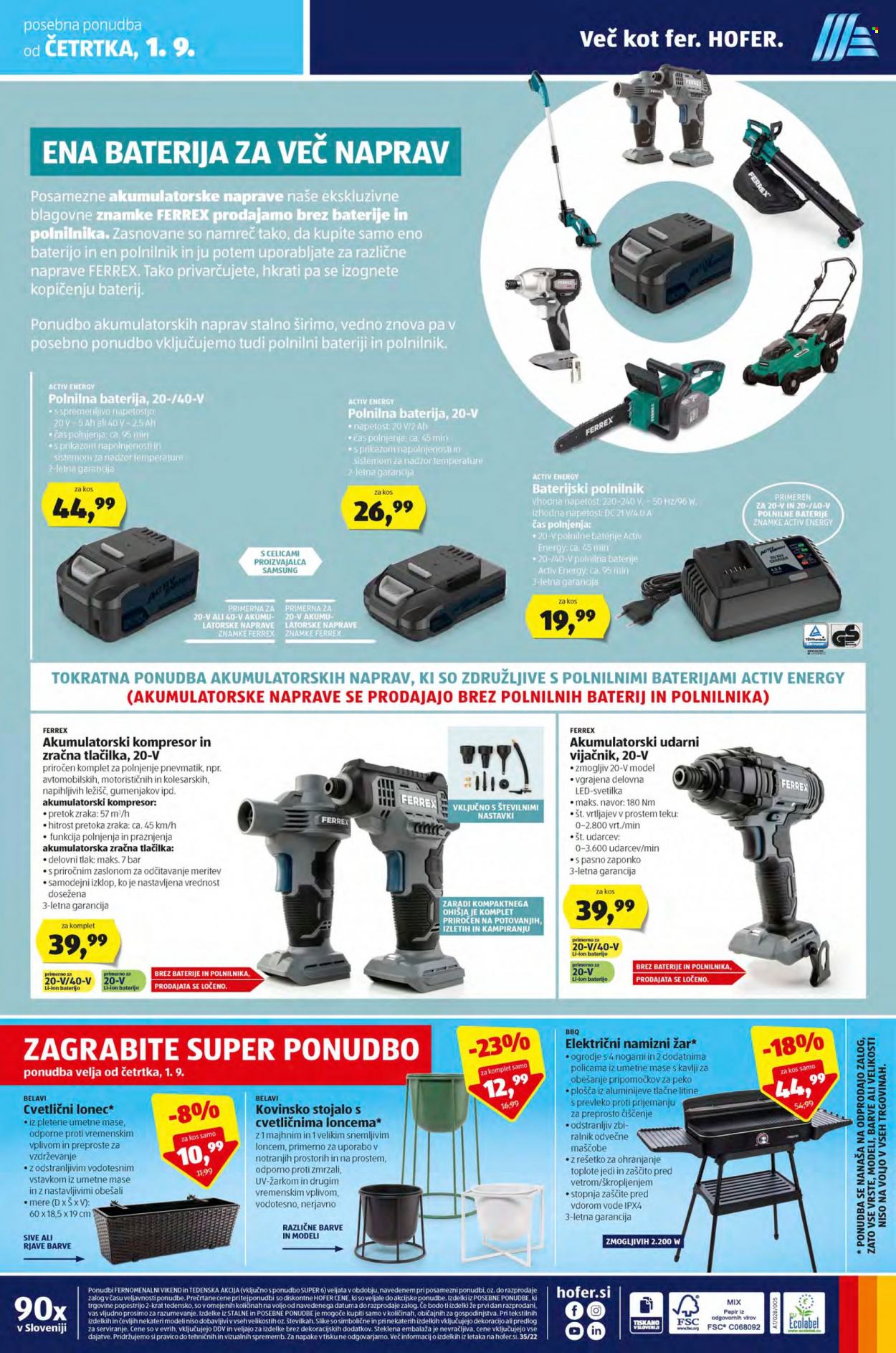 Hofer katalog - 26.8.2022 - 3.9.2022. Stran 16