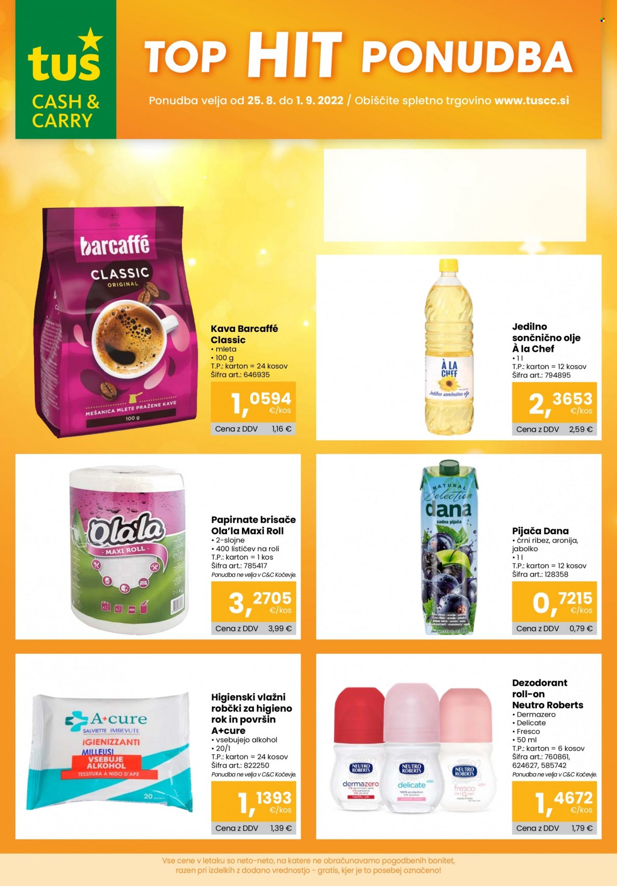 Tuš katalog - 25.8.2022 - 1.9.2022. Stran 1