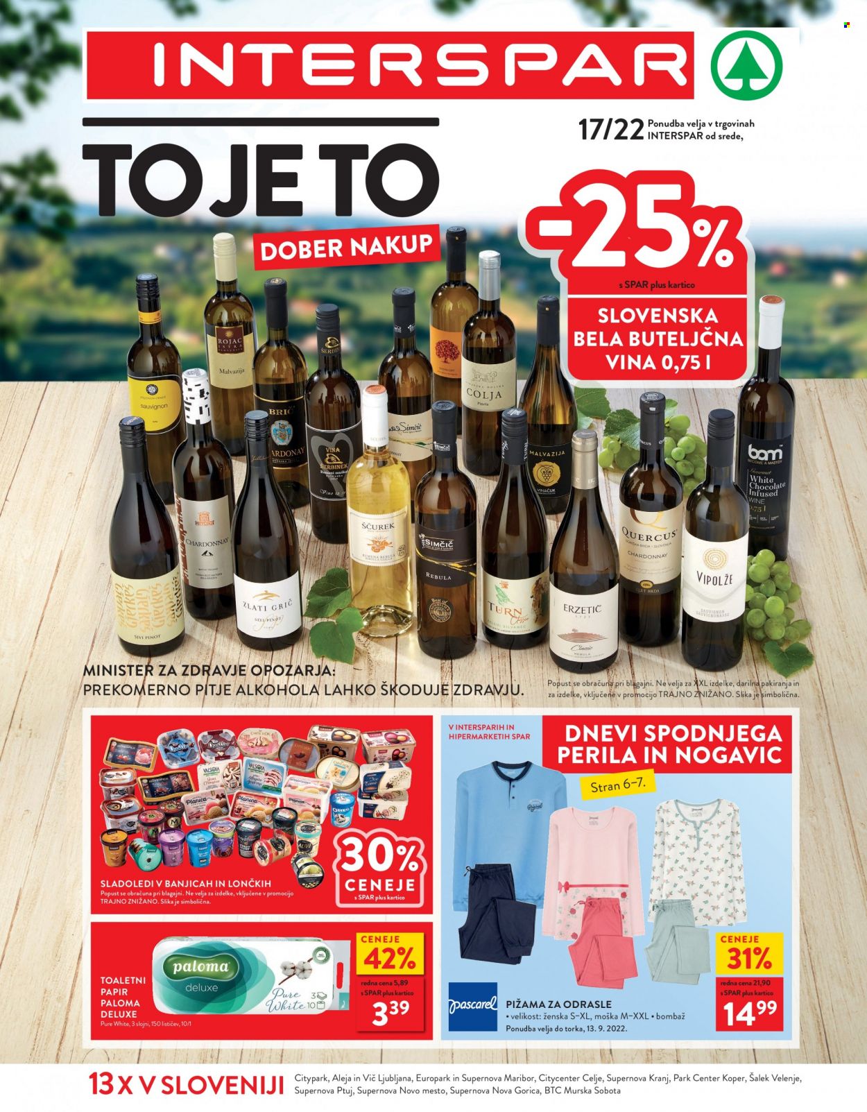 INTERSPAR katalog - 31.8.2022 - 13.9.2022. Stran 1