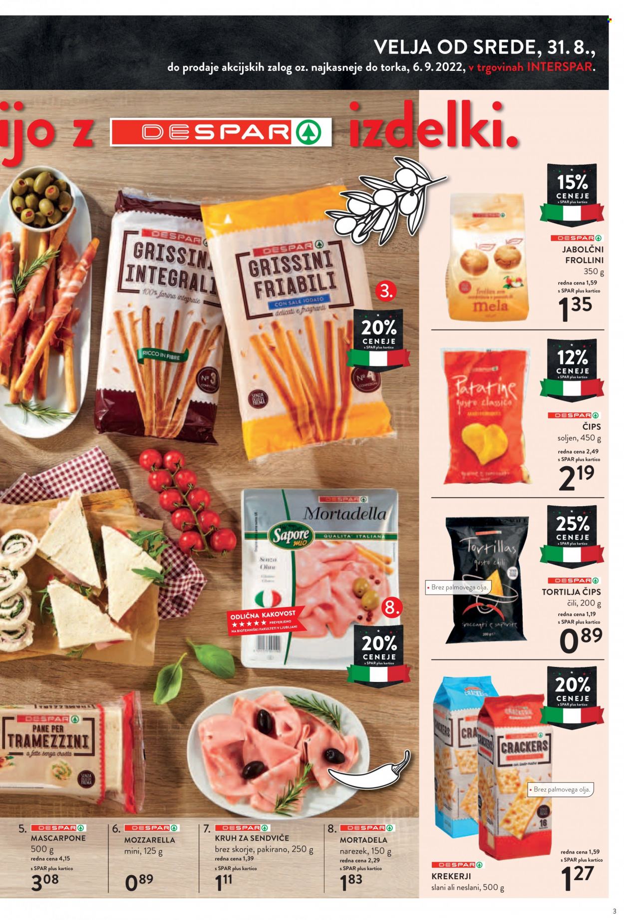INTERSPAR katalog - 31.8.2022 - 13.9.2022. Stran 3