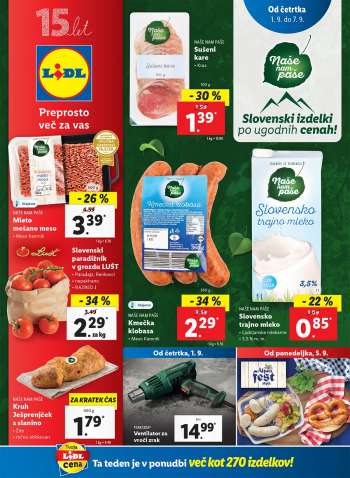 Lidl katalog - 01.09.2022 - 11.09.2022.