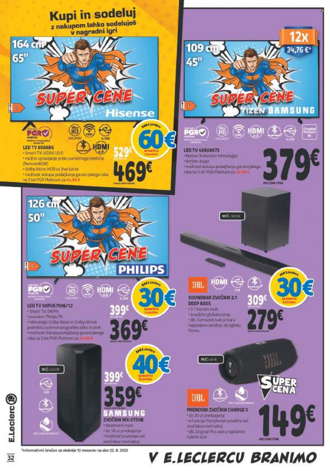 E.Leclerc katalog - 31.8.2022 - 10.9.2022. Stran 32