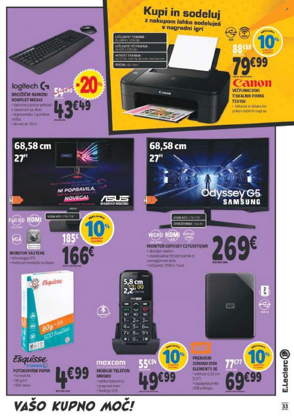 E.Leclerc katalog - 31.8.2022 - 10.9.2022. Stran 33