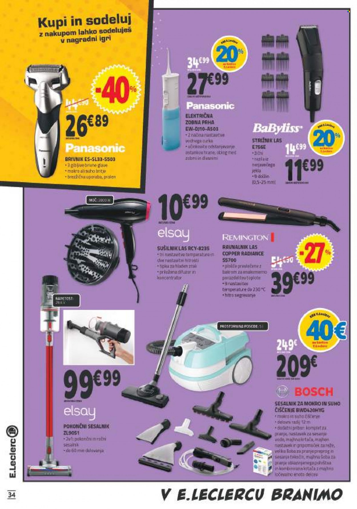 E.Leclerc katalog - 31.8.2022 - 10.9.2022. Stran 34
