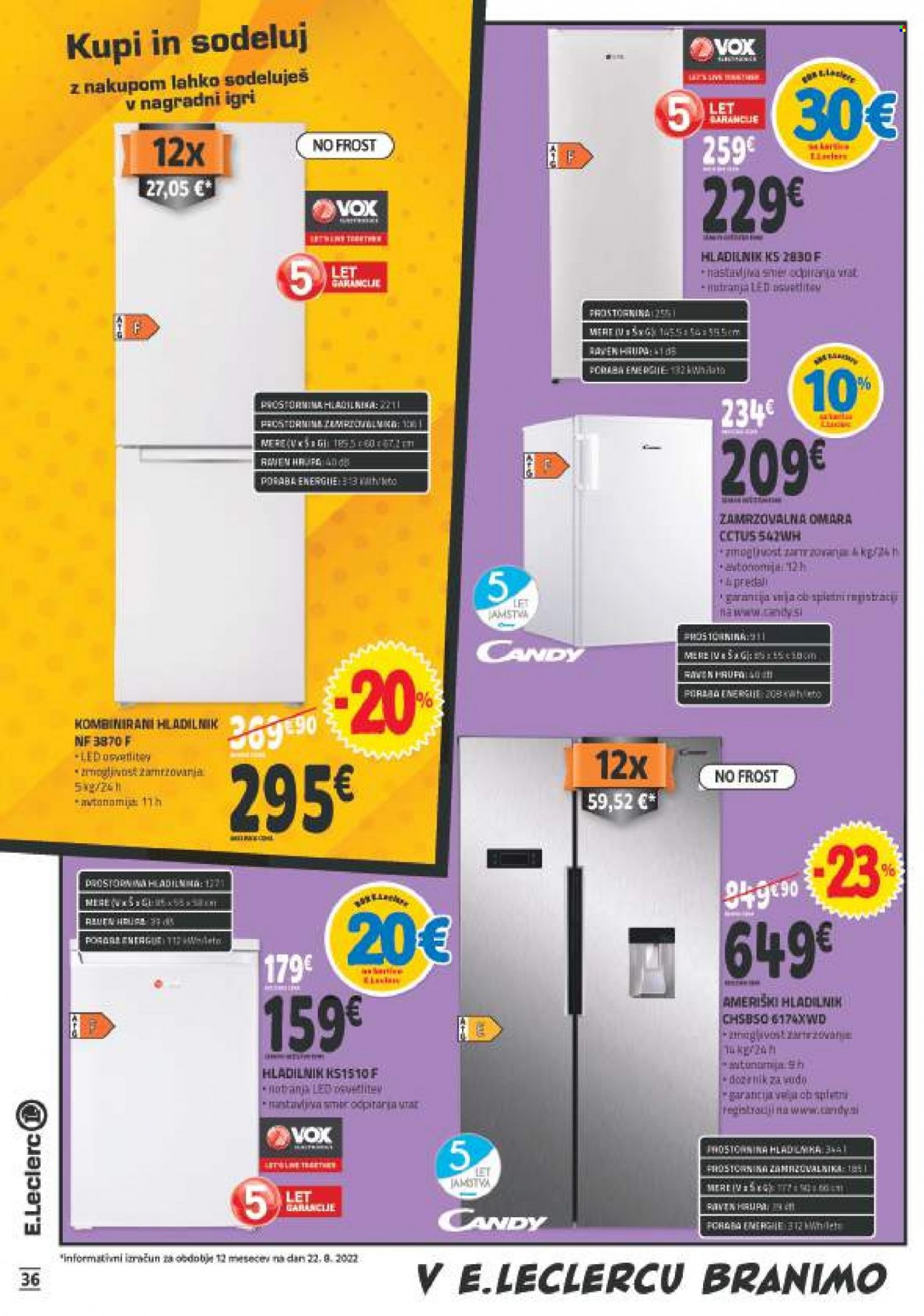E.Leclerc katalog - 31.8.2022 - 10.9.2022. Stran 36