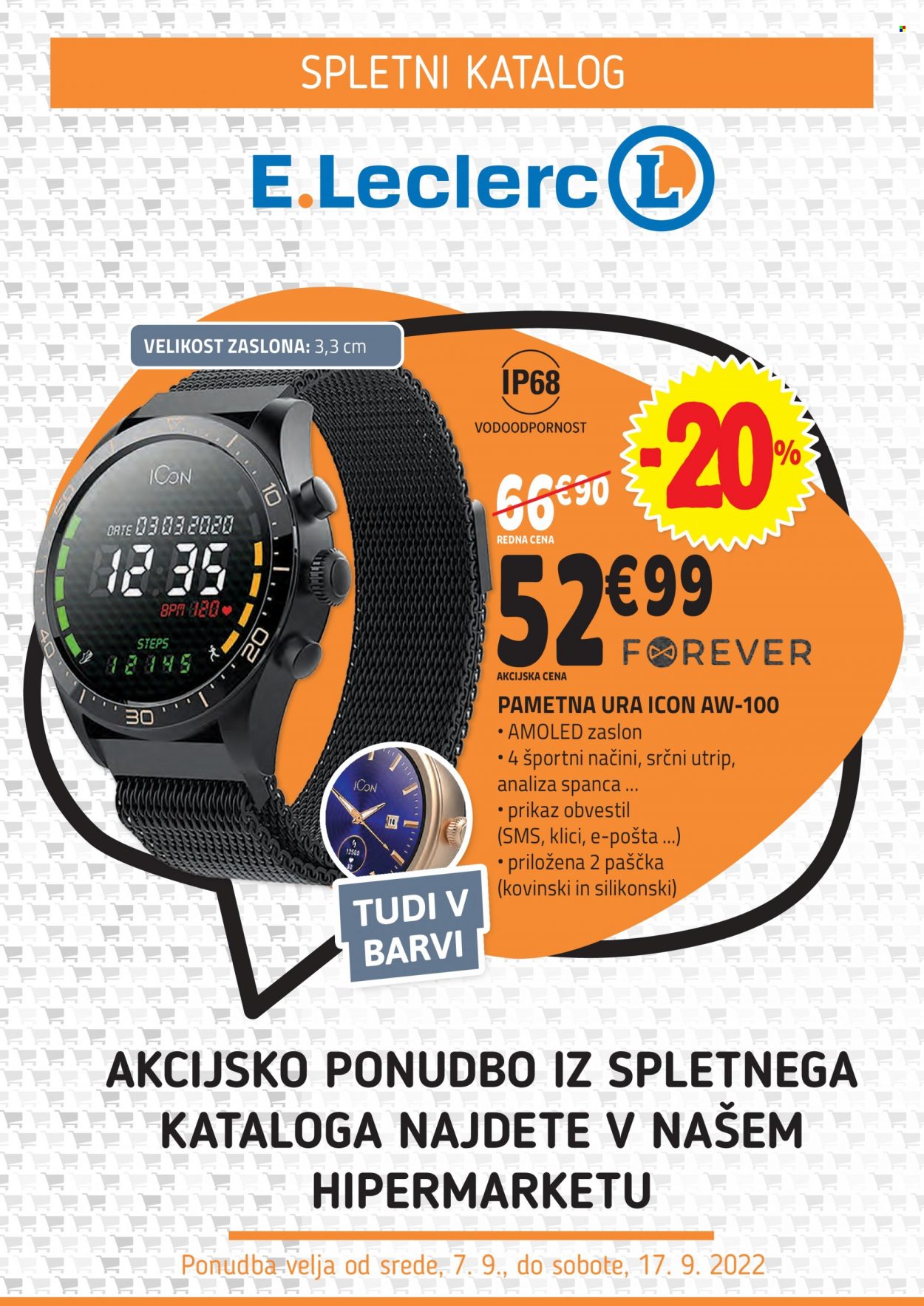 E.Leclerc katalog - 7.9.2022 - 17.9.2022. Stran 1
