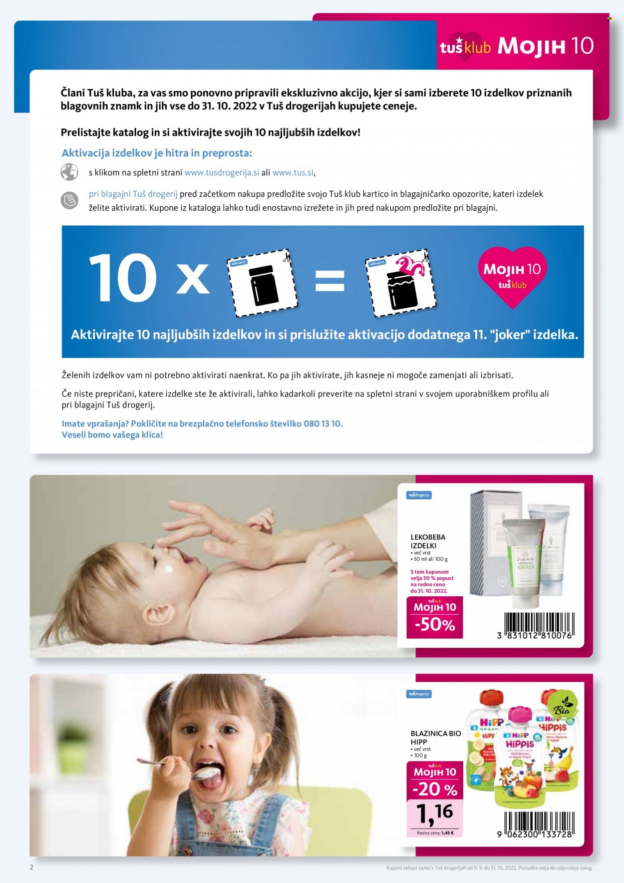 Tuš Drogeria katalog - 9.9.2022 - 31.10.2022. Stran 2