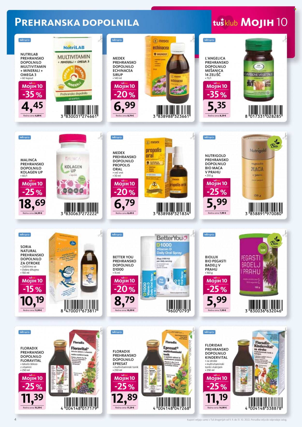 Tuš Drogeria katalog - 9.9.2022 - 31.10.2022. Stran 4