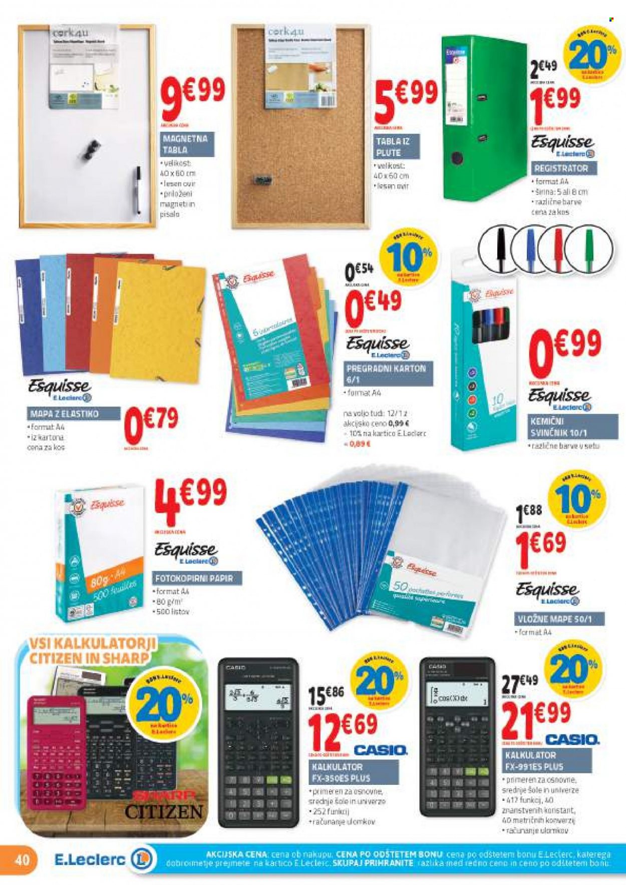 E.Leclerc katalog - 14.9.2022 - 24.9.2022. Stran 40